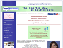 Tablet Screenshot of datingessentials.com